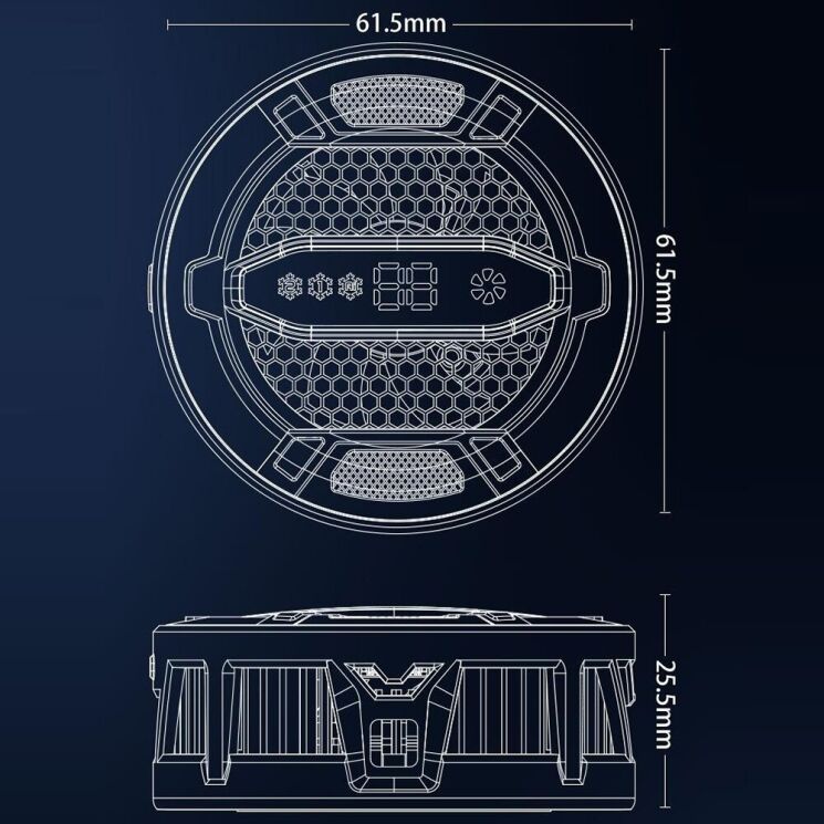 Кулер-вентилятор для смартфона Reframe K31 Magnetic AI Cooler - Black: фото 21 из 21