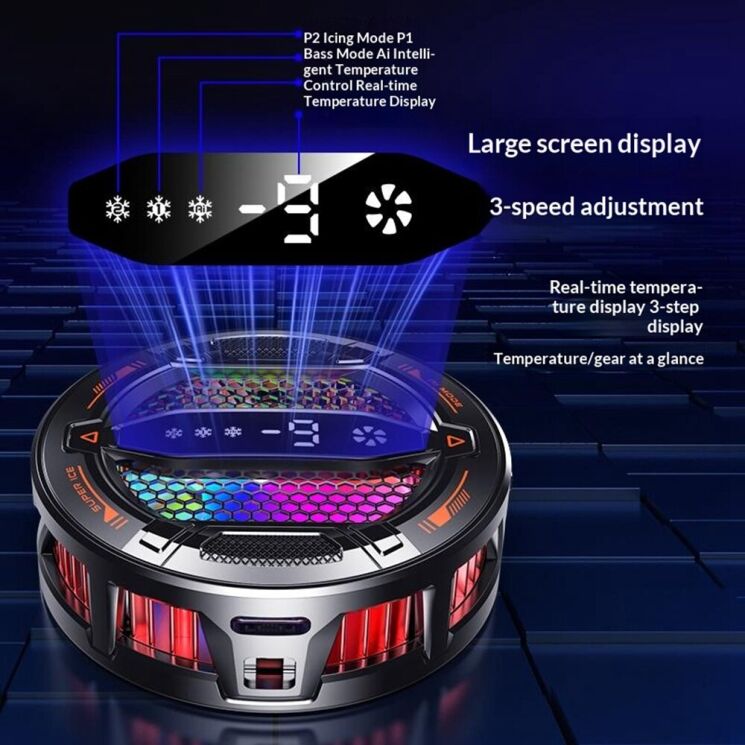 Кулер-вентилятор для смартфона Reframe K31 Magnetic AI Cooler - Black: фото 18 из 21