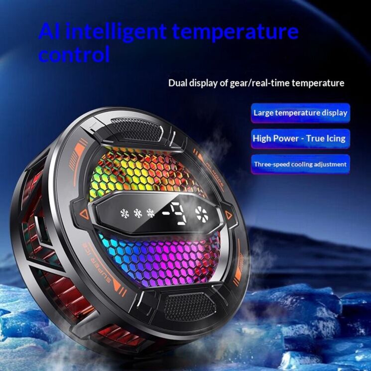 Кулер-вентилятор для смартфона Reframe K31 Magnetic AI Cooler - Black: фото 11 из 21