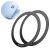Магнитный комплект Baseus Halo Series Magnetic Metal Ring PCCH000001 - Black: фото 1 из 19