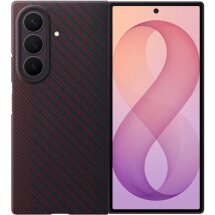 Оригінальний чохол Carbon Magnet Case для Samsung Galaxy Fold 8 Ultra (EF-KF976SREGUA) - Dark Red: фото 1 з 5