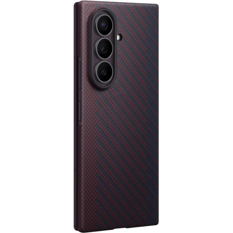 Оригінальний чохол Carbon Magnet Case для Samsung Galaxy Fold 8 Ultra (EF-KF976SREGUA) - Dark Red: фото 3 з 5