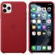 Оригинальный чехол Leather Case для Apple iPhone 11 Pro Max (MX0F2) - Red (253261R). Фото 3 из 3