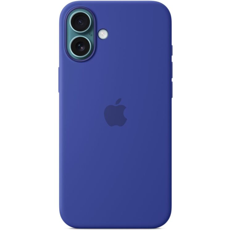 Оригинальный чехол Silicone Case with MagSafe для Apple iPhone 16 Plus (MYYF3) - Ultramarine: фото 4 из 6