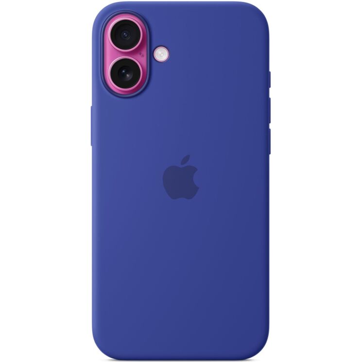 Оригинальный чехол Silicone Case with MagSafe для Apple iPhone 16 Plus (MYYF3) - Ultramarine: фото 2 из 6
