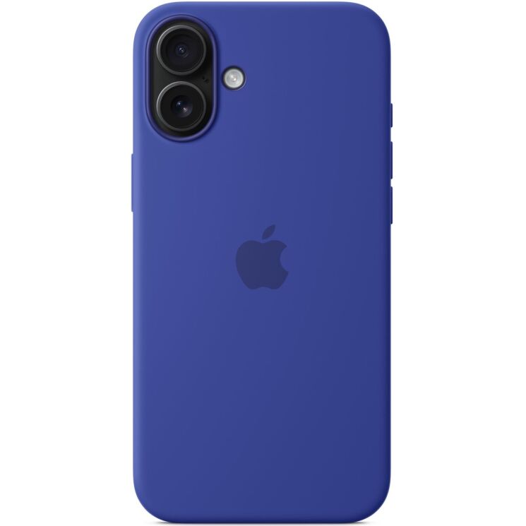 Оригинальный чехол Silicone Case with MagSafe для Apple iPhone 16 Plus (MYYF3) - Ultramarine: фото 5 из 6