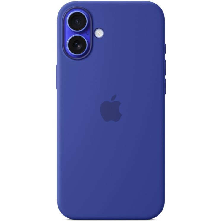 Оригинальный чехол Silicone Case with MagSafe для Apple iPhone 16 Plus (MYYF3) - Ultramarine: фото 3 из 6