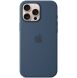 Оригинальный чехол Silicone Case with MagSafe для Apple iPhone 16 Pro Max (MYYU3) - Denim (366356D). Фото 3 из 4