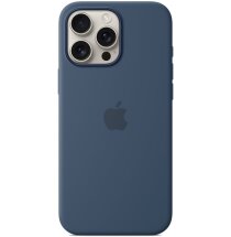 Оригинальный чехол Silicone Case with MagSafe для Apple iPhone 16 Pro Max (MYYU3) - Denim: фото 1 из 4
