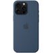 Оригинальный чехол Silicone Case with MagSafe для Apple iPhone 16 Pro Max (MYYU3) - Denim (366356D). Фото 2 из 4