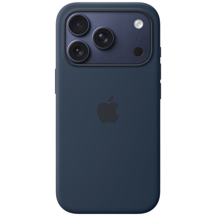 Оригінальний чохол Silicone Case with MagSafe для iPhone 17 Pro (MGFH4) - Midnight Blue: фото 1 з 4