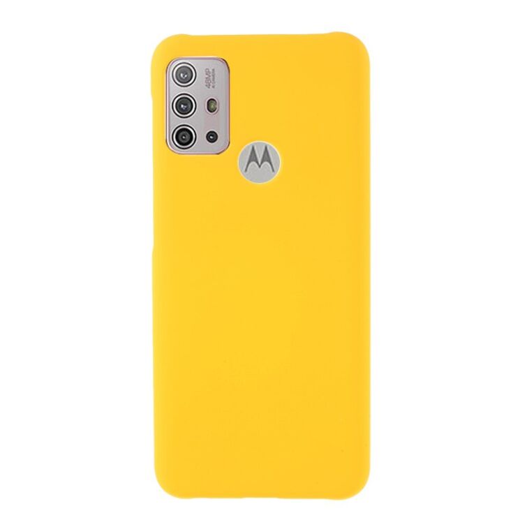 Пластиковий чохол Deexe Hard Shell для Motorola Moto G10 / Moto G20 / Moto G30 - Yellow: фото 1 з 7