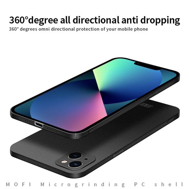 Пластиковый чехол MOFI Matte Series для Apple iPhone 13 - Black: фото 6 из 7