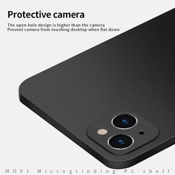 Пластиковый чехол MOFI Matte Series для Apple iPhone 13 - Black: фото 4 из 7
