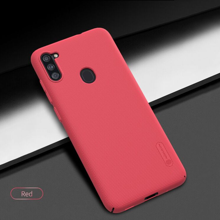 Пластиковий чохол NILLKIN Frosted Shield для Samsung Galaxy A11 (A115) - Red: фото 4 з 17
