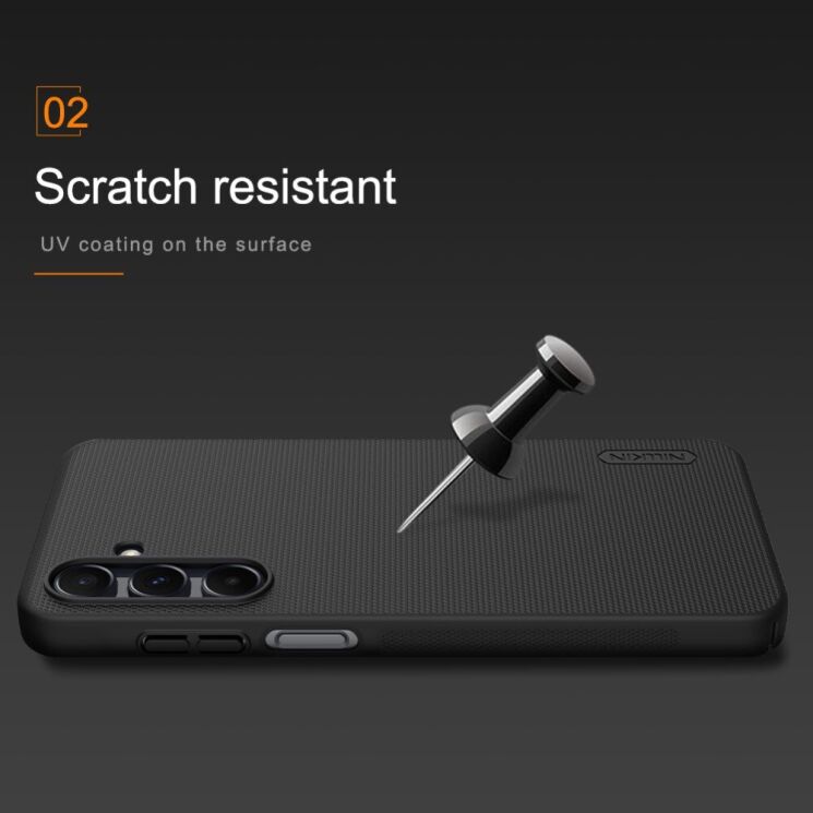 Пластиковый чехол NILLKIN Frosted Shield для Samsung Galaxy A16 (A165) - Black: фото 11 из 15