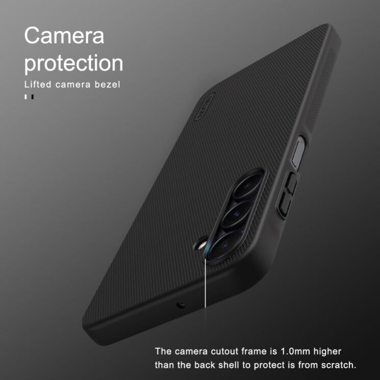 Пластиковый чехол NILLKIN Frosted Shield для Samsung Galaxy A16 (A165) - Black: фото 13 из 15