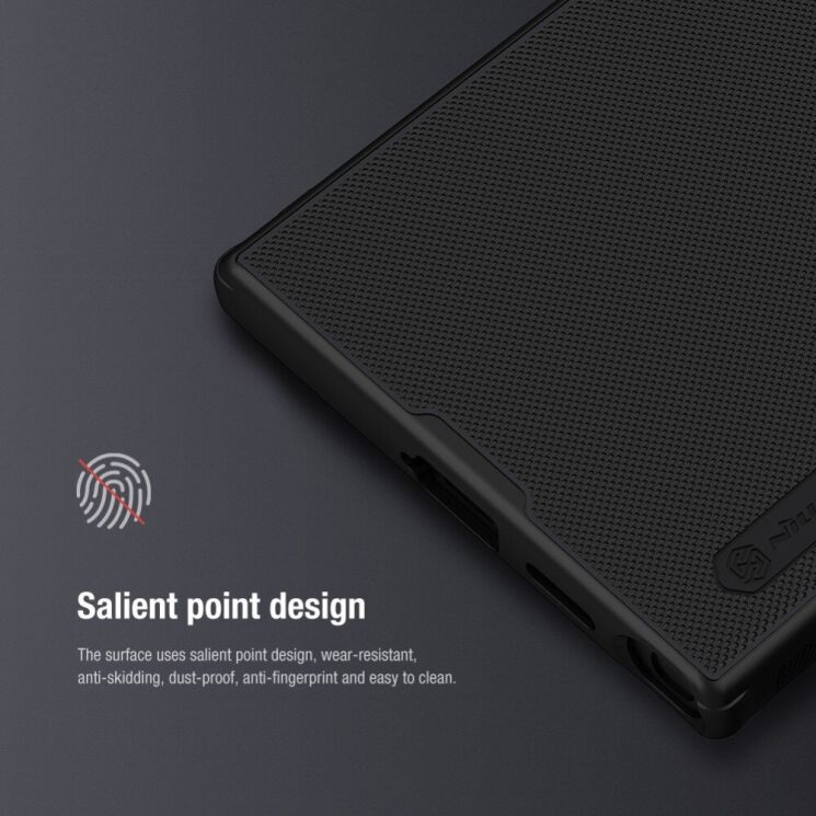 Пластиковый чехол NILLKIN Frosted Shield Pro для Samsung Galaxy S24 Ultra - Black: фото 11 из 17