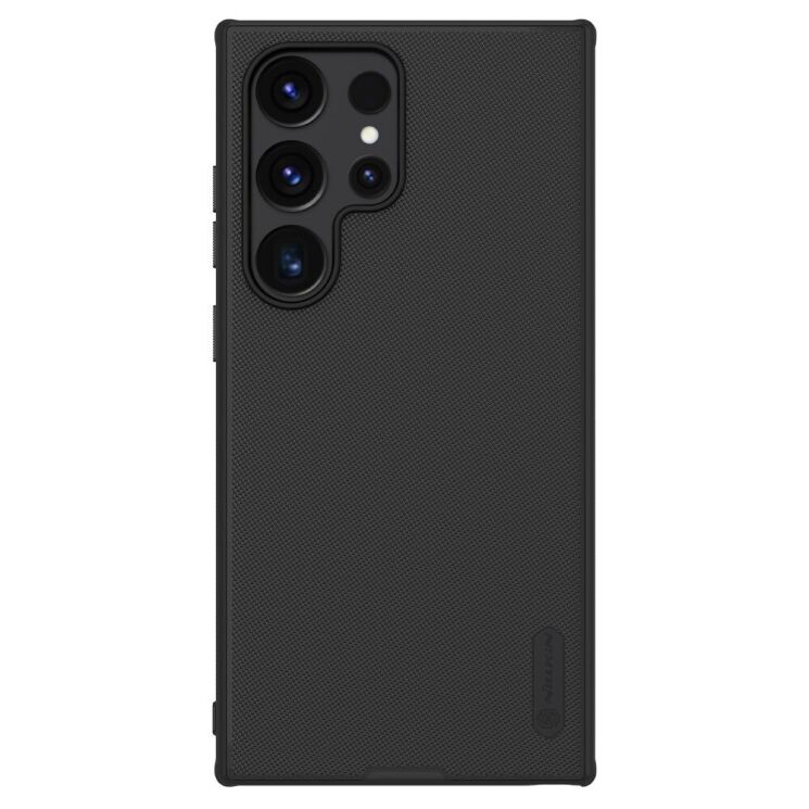 Пластиковый чехол NILLKIN Frosted Shield Pro для Samsung Galaxy S24 Ultra - Black: фото 1 из 17