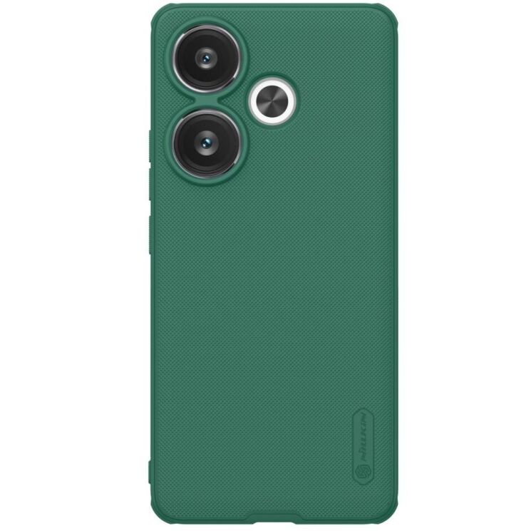 Пластиковый чехол NILLKIN Frosted Shield Pro для Xiaomi Poco F6 - Green: фото 1 из 18