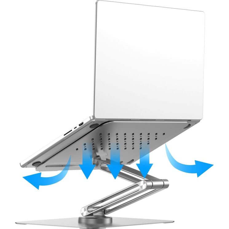 Подставка для ноутбука WIWU ZM-S801 Rotative Foldable - Silver (982300S) Подставка для ноутбука WIWU ZM-S801 Rotative Foldable - Silver: фото 8 из 9