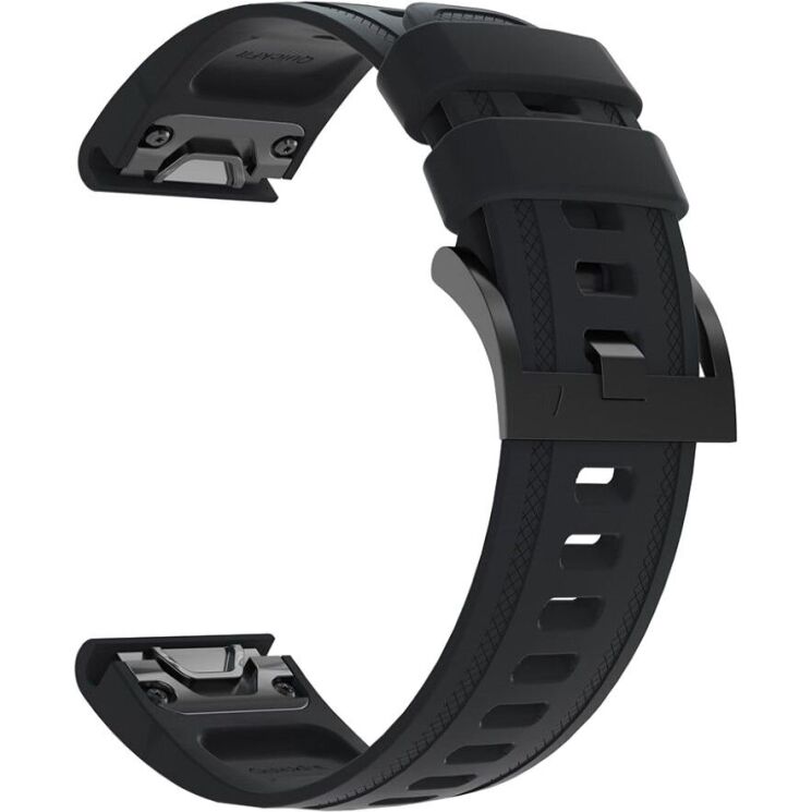 Ремінець ArmorStandart Silicone для годинників Garmin з кріпленням Quick Fit 20mm - Black: фото 3 з 5