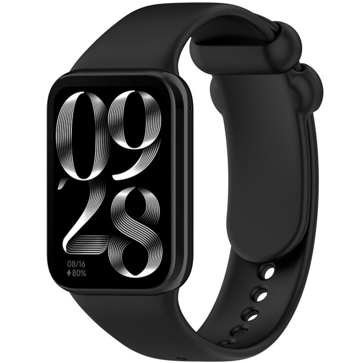 Ремешок ArmorStandart Silicone Strap для Xiaomi Redmi Watch 4 / 5 / Mi Smart Band 8 Pro / Band 9 Pro - Black: фото 1 из 6