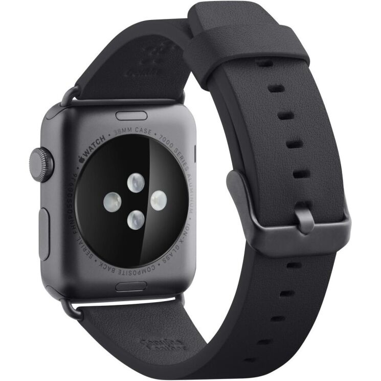 Ремінець Belkin Leather Loop для Apple Watch 42 (Series 10) / 41 / 40 / SE 40 / 38 (F8W731btC00) - Black: фото 2 з 4