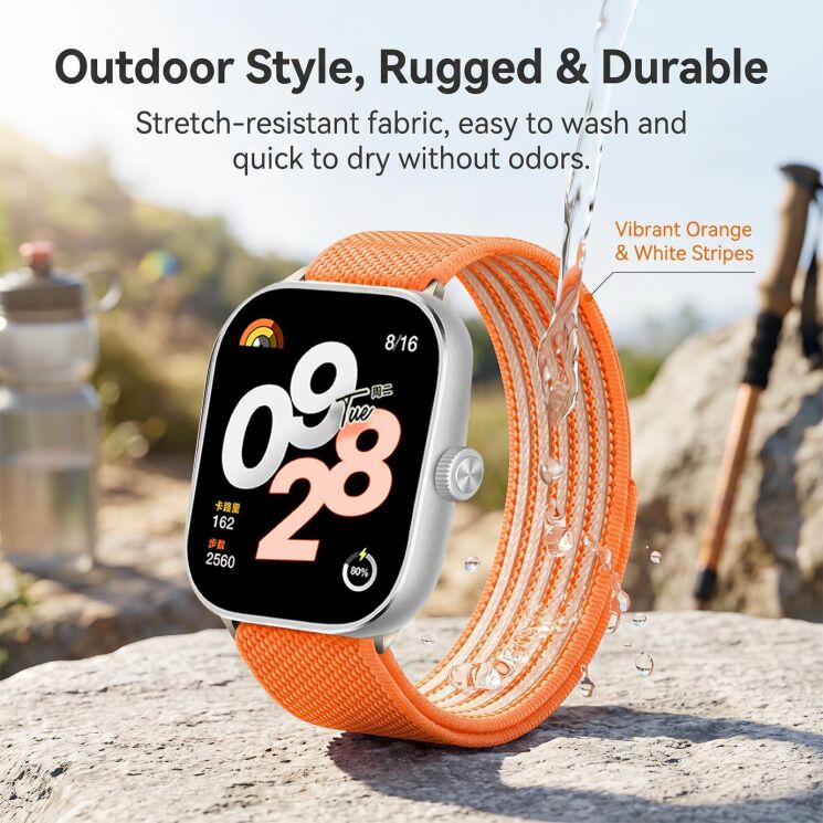 Ремінець Deexe Active Band для Xiaomi Smart Band 10 Pro / 9 Pro/ 8 Pro / Redmi Watch 6 / 5 /4 - Black: фото 5 з 5