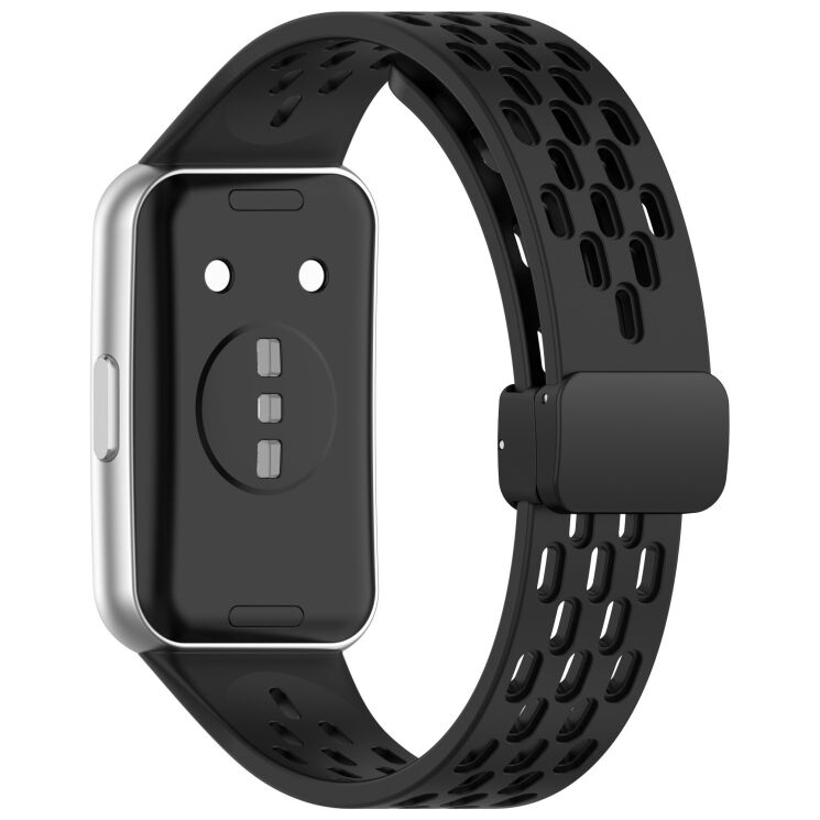Ремешок Deexe Astra Strap для Huawei Band 11 Pro / Band 11 - Black: фото 1 из 6