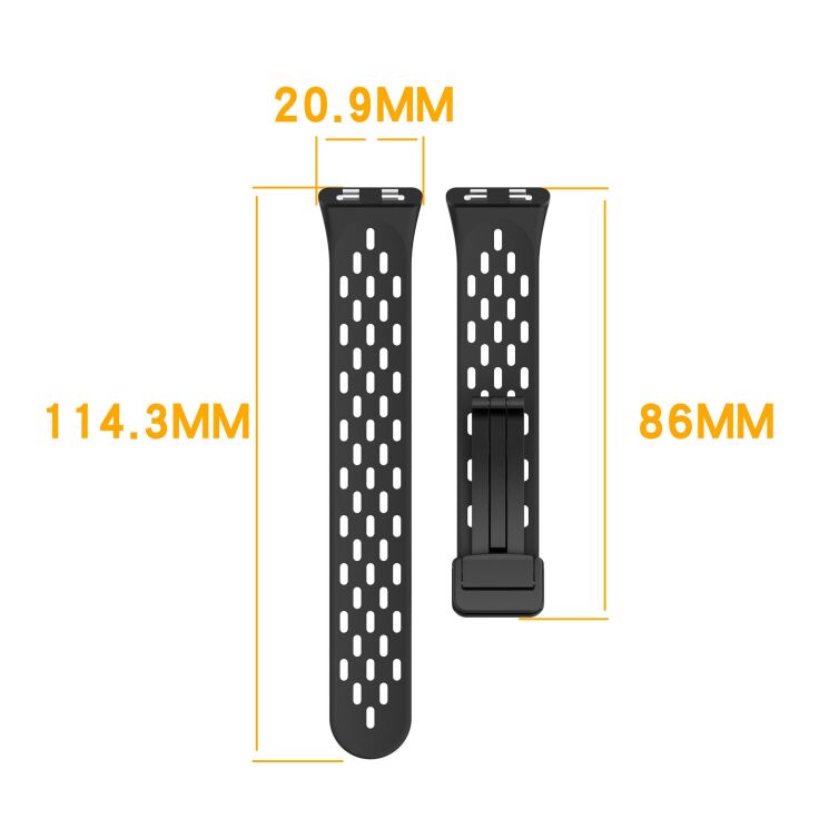 Ремешок Deexe Astra Strap для Huawei Band 11 Pro / Band 11 - Black: фото 6 из 6