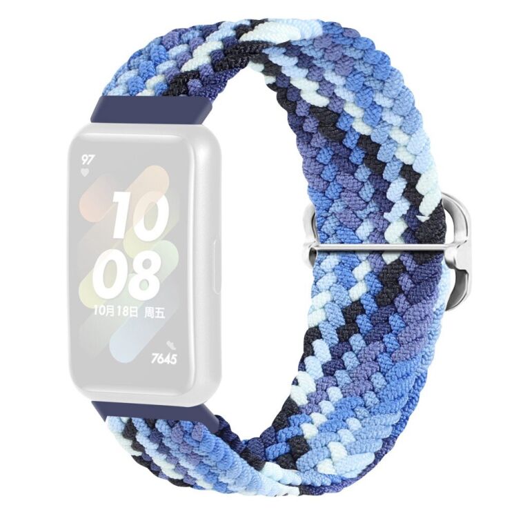 Ремінець Deexe Braided Strap для Huawei Band 7 - Coloful Blue: фото 1 з 6