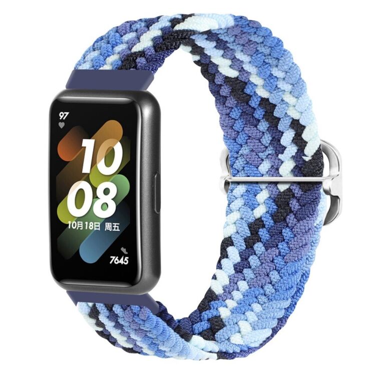 Ремінець Deexe Braided Strap для Huawei Band 7 - Coloful Blue: фото 2 з 6