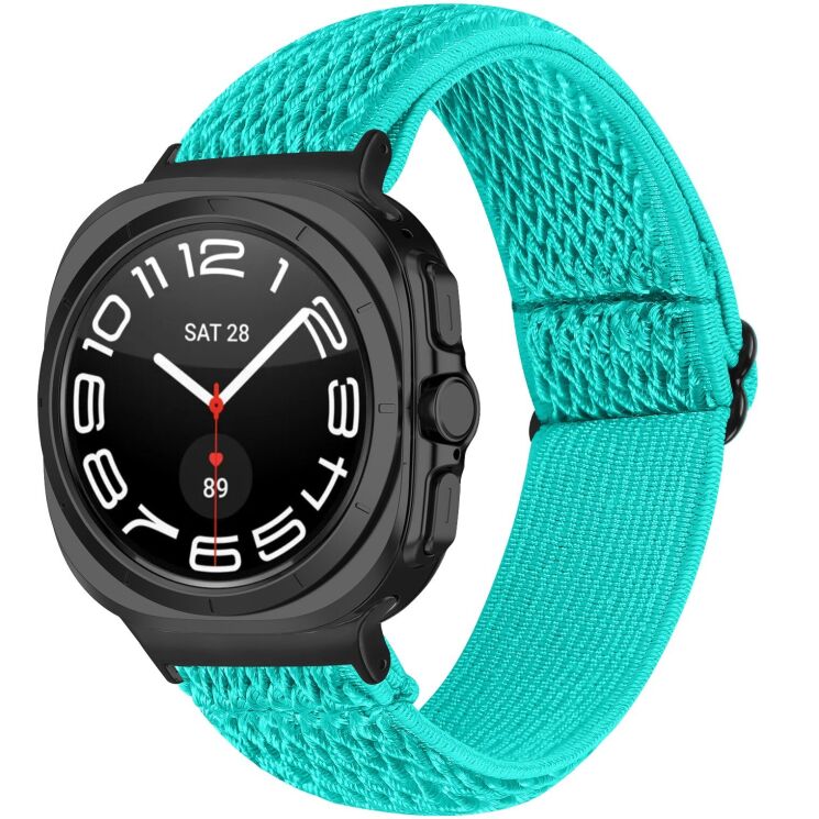 Ремешок Deexe Braided Strap для Samsung Galaxy Watch 8 (40/44mm) / 8 Classic (43/47mm) / Ultra 2 - Mint Green: фото 2 из 6