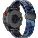 Ремешок Deexe Camo Silicone для часов с шириной крепления 22мм - Blue (271420L). Фото 2 из 10