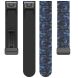 Ремешок Deexe Camo Silicone для часов с шириной крепления 22мм - Blue (271420L). Фото 5 из 10