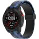 Ремешок Deexe Camo Silicone для часов с шириной крепления 22мм - Blue (271420L). Фото 6 из 10