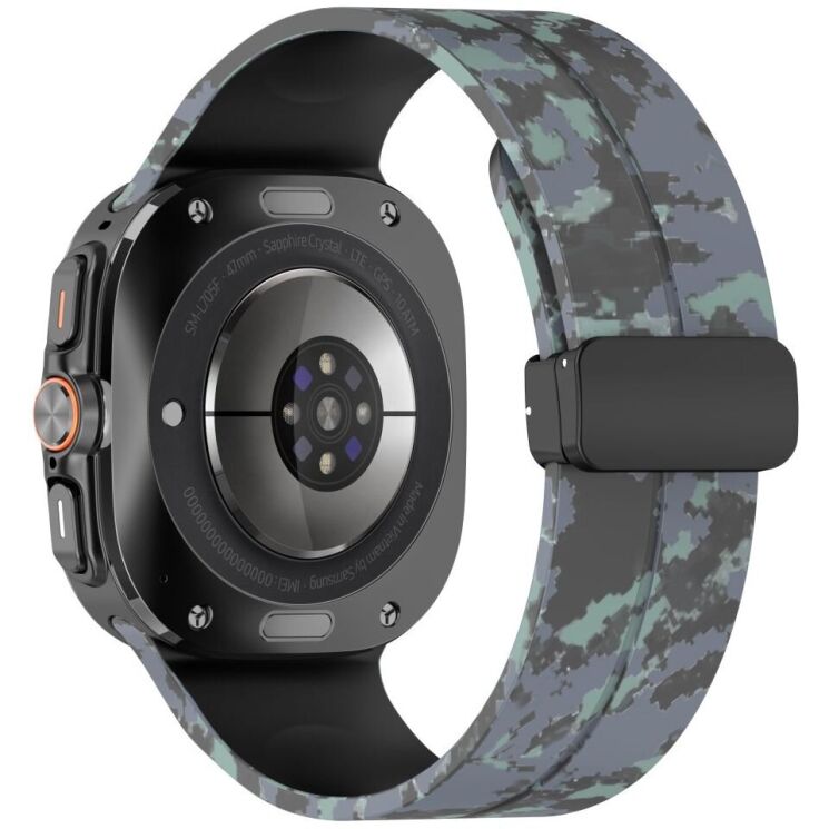 Ремешок Deexe Camouflage Pattern для Samsung Galaxy Watch Ultra (47mm) - Black: фото 1 из 6