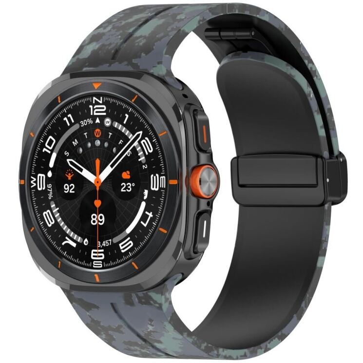 Ремешок Deexe Camouflage Pattern для Samsung Galaxy Watch Ultra (47mm) - Black: фото 4 из 6