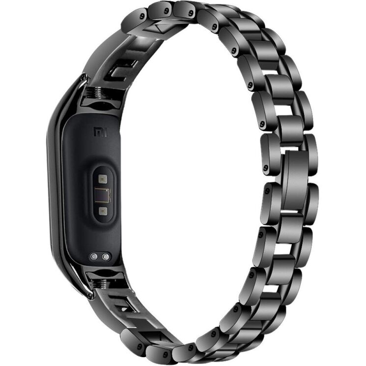 Ремешок Deexe Diamond для Xiaomi Mi Smart Band 8 / 9 - Black: фото 1 из 6