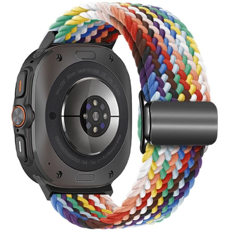 Ремешок Deexe Knitted Strap для Samsung Galaxy Watch Ultra (47mm) - Rainbow: фото 1 из 5