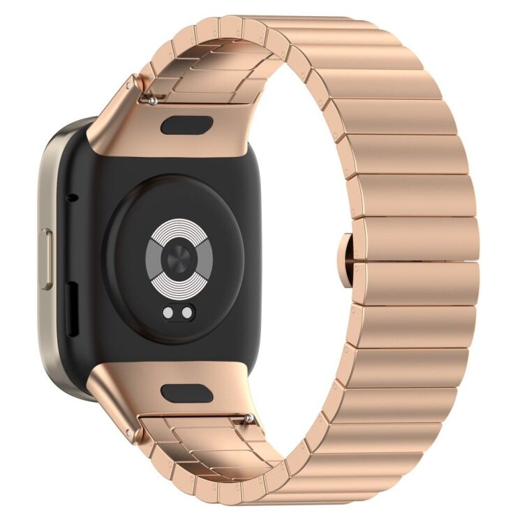 Ремінець Deexe Metal Bracelet для Xiaomi Redmi Watch 3 - Rose Gold: фото 2 з 12
