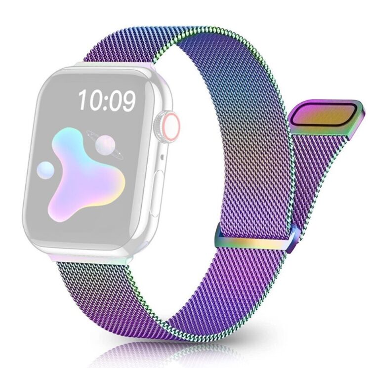 Ремешок Deexe Milanese Loop для Apple Watch 46 / 45 / 44 / SE 44 / 42 (Series 1-3) / Ultra / Ultra 2 - Multicolor: фото 1 из 6