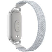 Ремешок Deexe Nylon Woven для Xiaomi Mi Smart Band 8 / Band 9 / Band 10 - White: фото 1 из 5