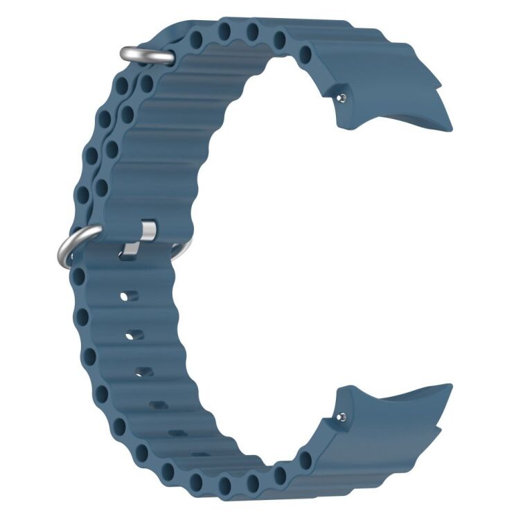 Ремешок Deexe Ocean Strap для Samsung Galaxy Watch 4 / 5 / 6 / 7 / FE (40mm) - Blue: фото 3 из 7