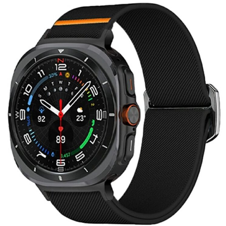 Ремінець Deexe Orbit Flex для Samsung Galaxy Watch Ultra (47mm) - Black: фото 2 з 5