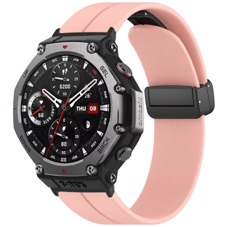 Ремінець Deexe Soft Line для Xiaomi Amazfit T-ReX 3 - Pink: фото 3 з 3