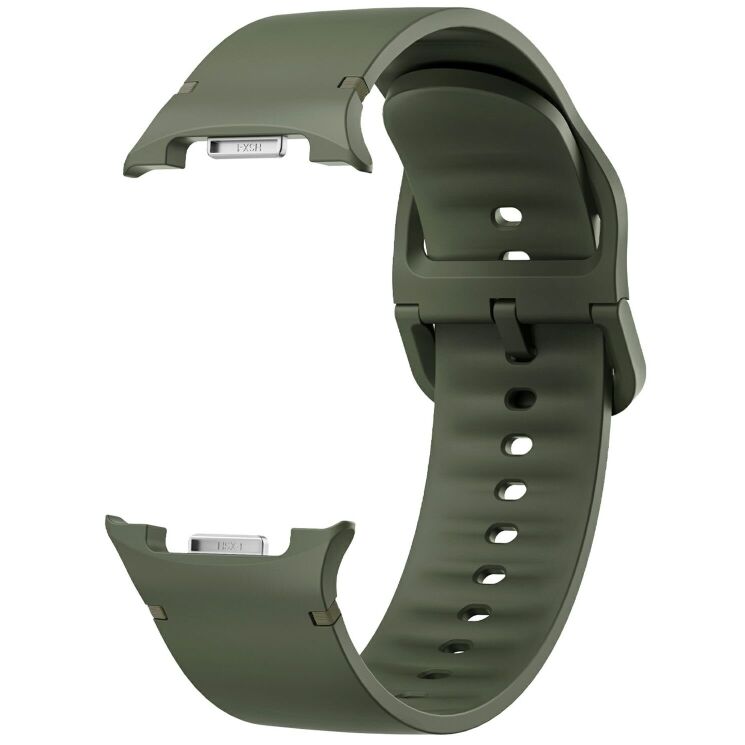 Ремінець Deexe Soft Silicone для Samsung Galaxy Watch 8 (40/44mm) / 8 Classic - Army Green: фото 3 з 6
