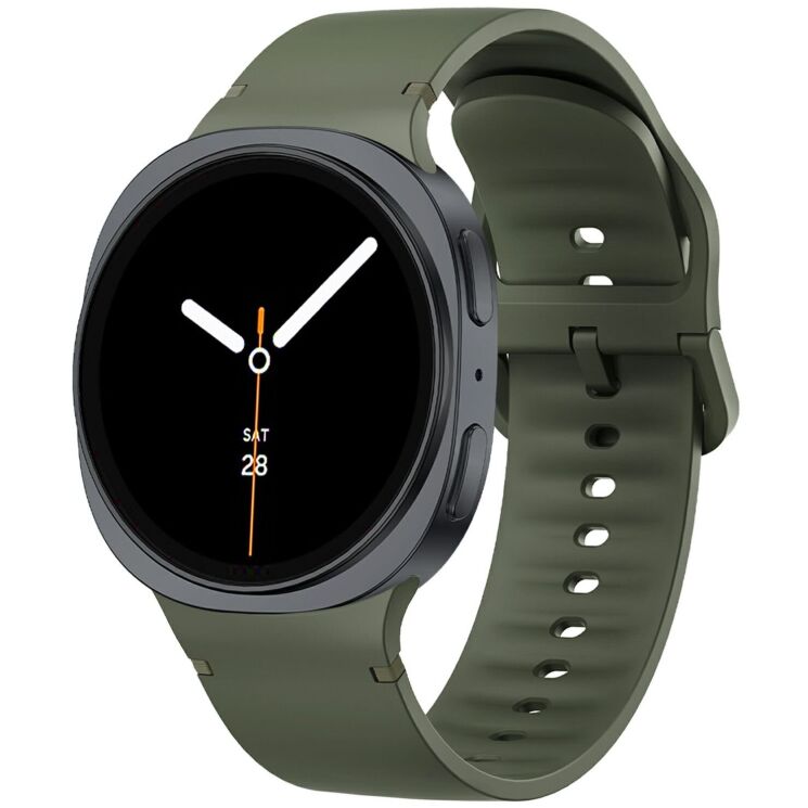 Ремінець Deexe Soft Silicone для Samsung Galaxy Watch 8 (40/44mm) / 8 Classic - Army Green: фото 2 з 6