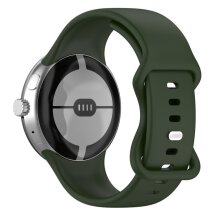 Ремешок Deexe Soft Touch для Google Pixel Watch / Watch 2 / Watch 3 (41mm) - Green: фото 1 из 4
